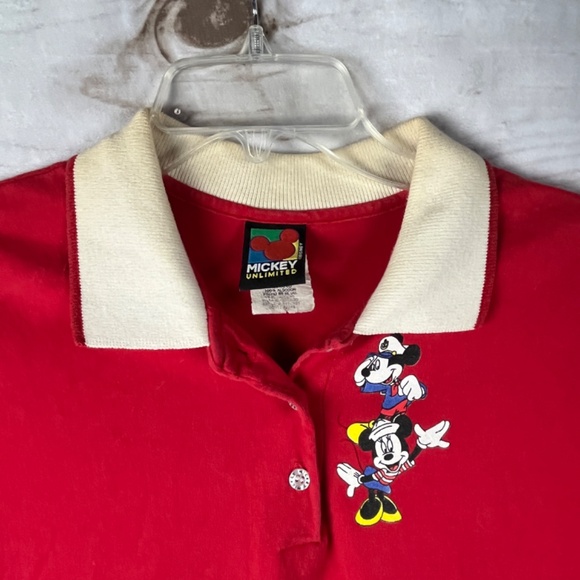 Mickey Unlimited Minnie Mouse Dress Women's Medium Red Jerry Leigh DISCOLORATION - Picture 2 of 6